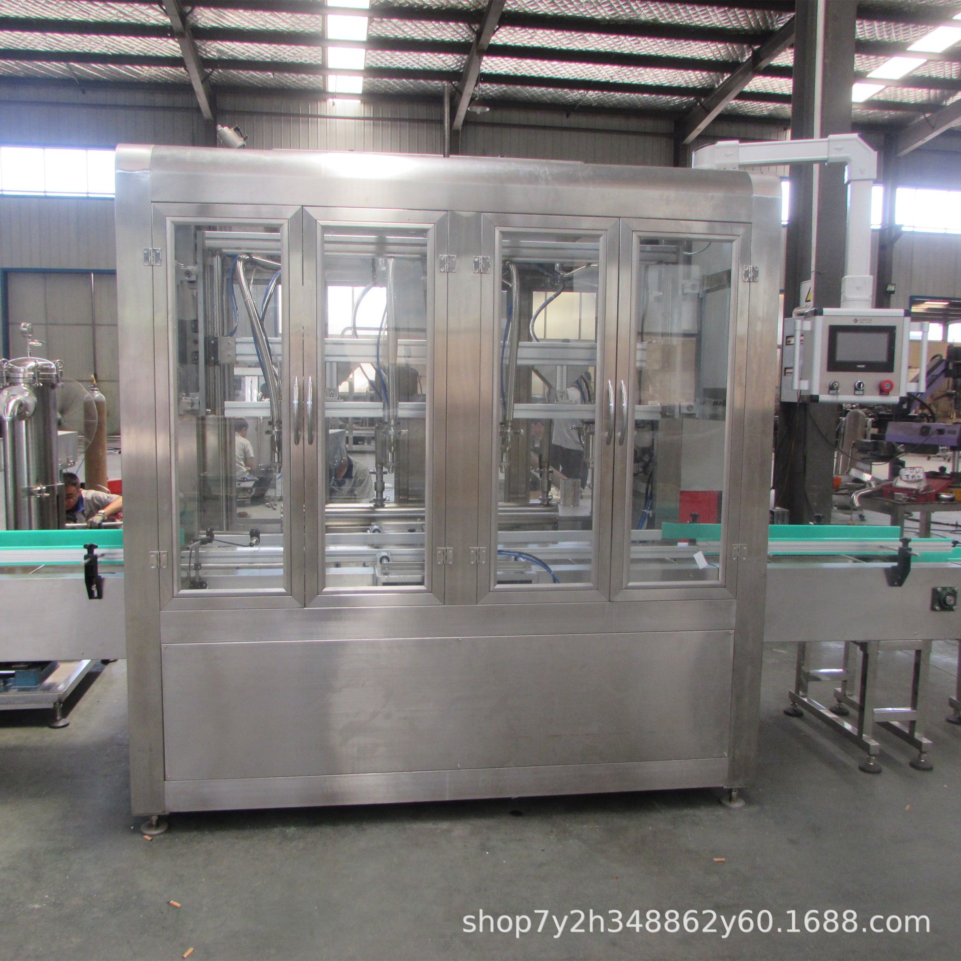 全自动20L称重洗洁精灌装机        全自动10L-20L润滑油灌装机