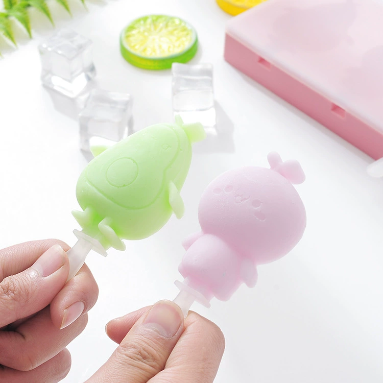 Форма из силикона для домашнего мороженого, ручная работа, DIY, мультяшная фруктовая форма для мороженого, ледяная сетка