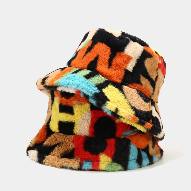 Women's Fashion Color Block Bucket Hat display picture 1