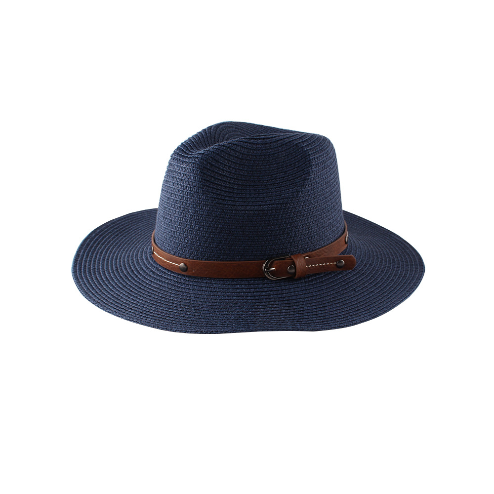 Women's Retro Solid Color Flat Eaves Fedora Hat display picture 4