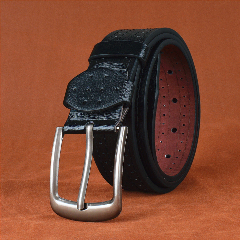 New Top Quality Men's Belt With Pin Buckle, Simple And Versatile, Business Style Belt, Wholesale From Street Vendors_voghion.com