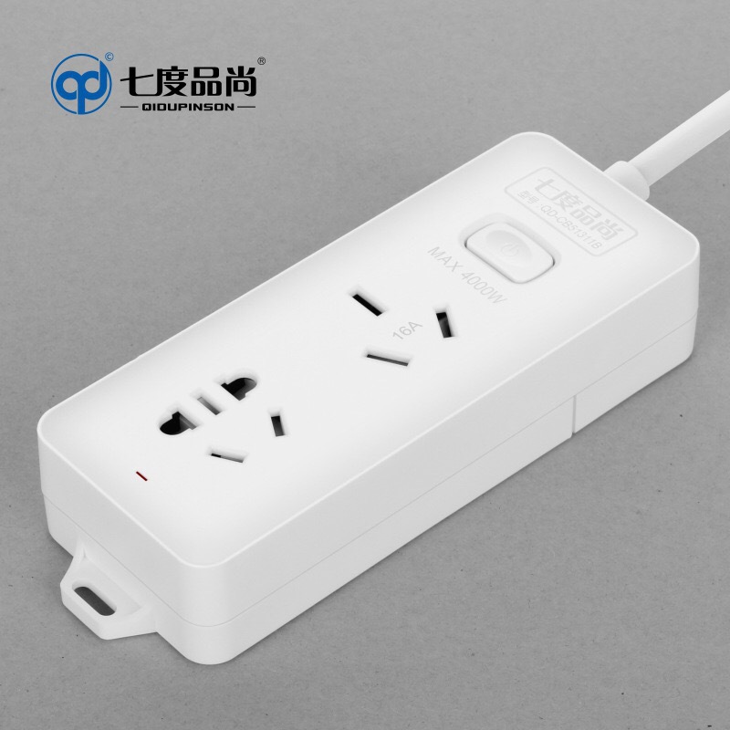 16A带线插排 大功率插座家用拖线板 可用于空调热水器暖风机油酊