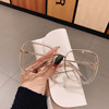 Square anti-radiation fashionable glasses, Korean style, fitted