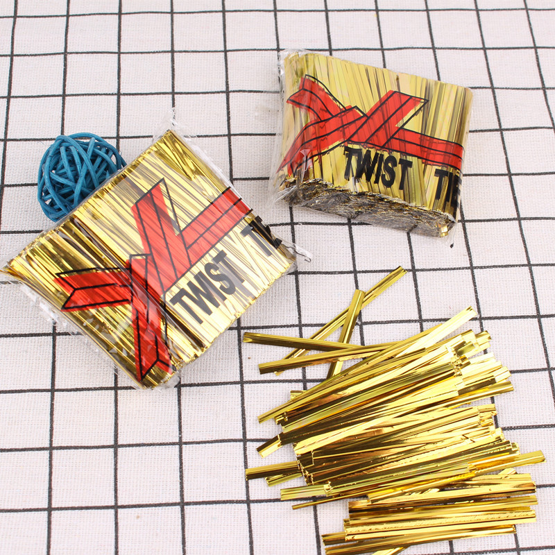 Fashion Golden Binding Cable Wedding Candy Tea Bag Packaging Tie Wire Stationery Wholesale display picture 7