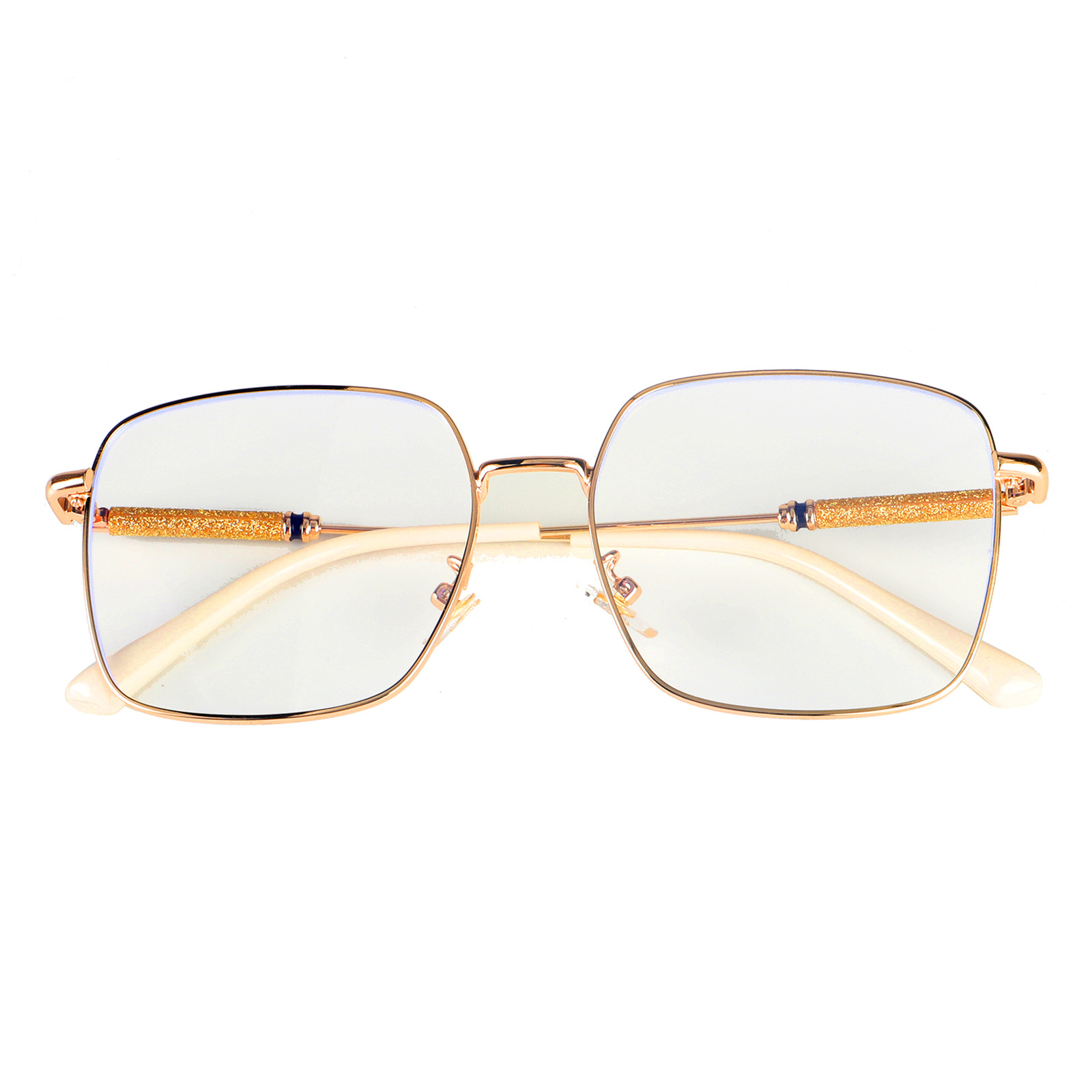New Design Anti-blue Glasses Fashion All-match Metal Flat Myopia Glasses Frame Wholesale Nihaojewelry display picture 5