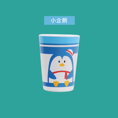 Creative Cute Cartoon Bamboo Fiber Children's Cup Kindergarten Baby Home Use Kids Drinking Cup