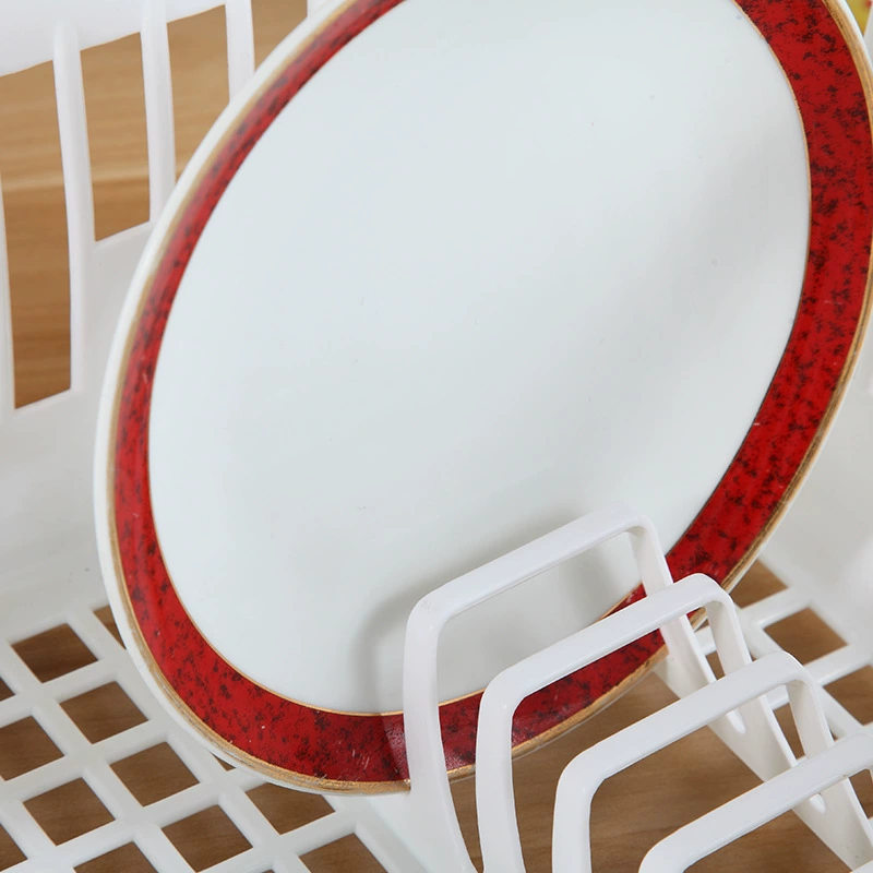 舜利 Plastic cupboard flip-top kitchen storage rack tableware storage box drain rack dish rack dish rack wholesale