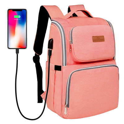 Cross-border Mummy Bag Shoulder Multi-functional Large Capacity Bag for Mothers Going Out Backpack Fashion Maternal and Baby Bag