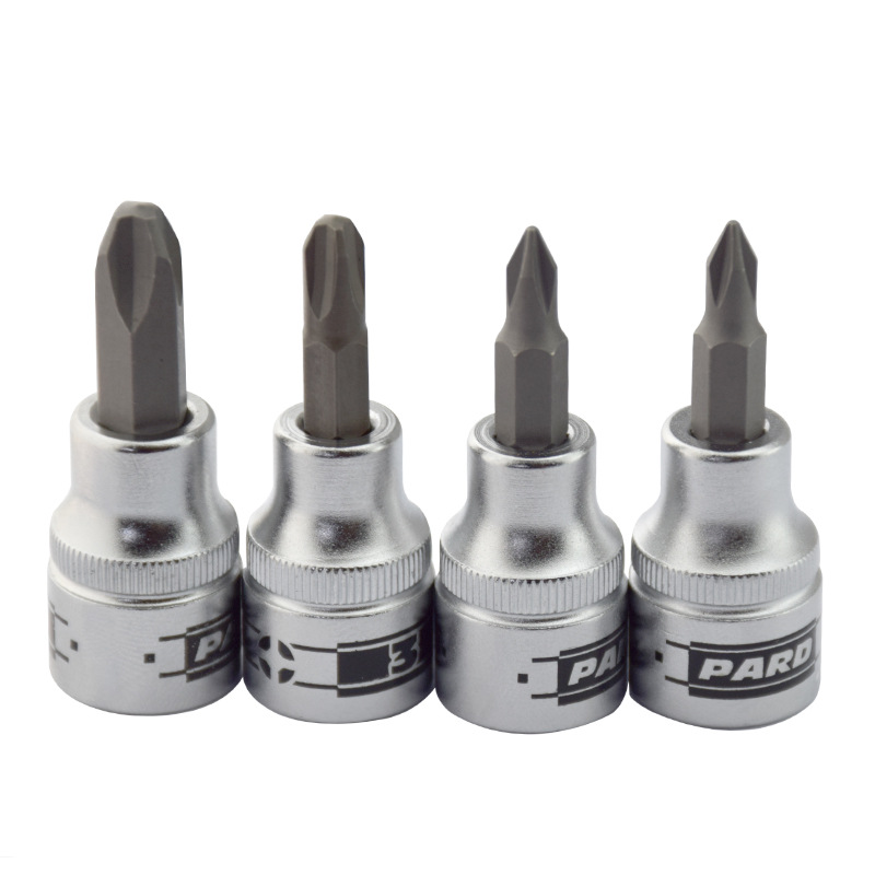正品PARD 进口 1/2十字旋具套筒头 批头 PH2 PH3 PH4套筒子十字头