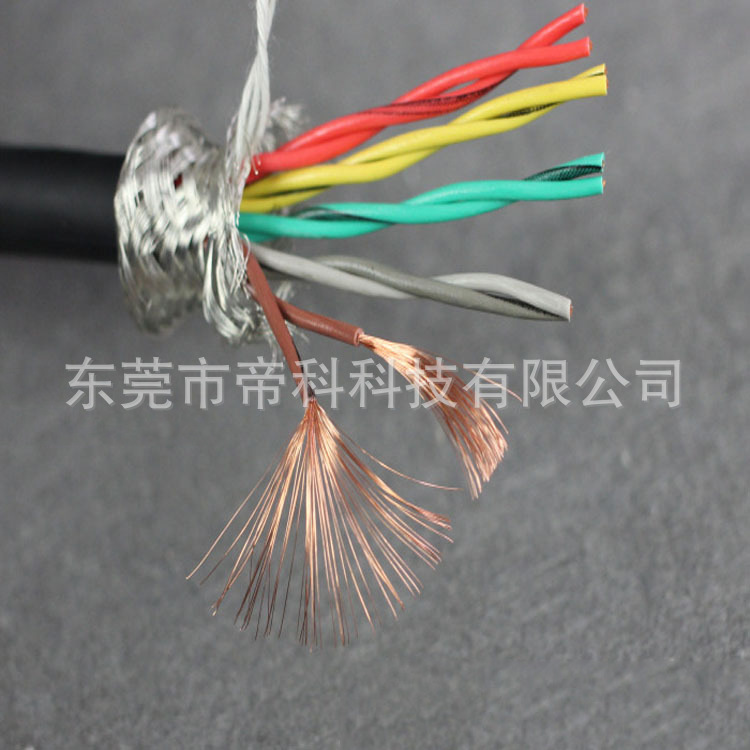 厂家编码器电缆TRVSP高柔拖链双绞屏蔽线10芯0.2平方5*2*24AWG