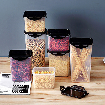 Whole grains storage box Refrigerator Side entrance Plastic Storage The surface box kitchen food Storage dried food Canister