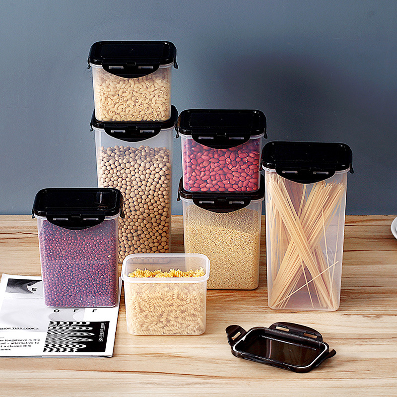 Whole grains storage box Refrigerator Side entrance Plastic Storage The surface box kitchen food Storage dried food Canister