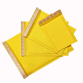 黄色牛皮纸气泡袋服装快递袋气泡膜泡沫物流包装袋现货防水信封袋