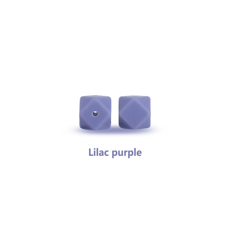 17mm cuentas de silicona octogonal molar juguetes suministros del bebé DIY teether pulsera collar cadena chupete accesorios la joyería