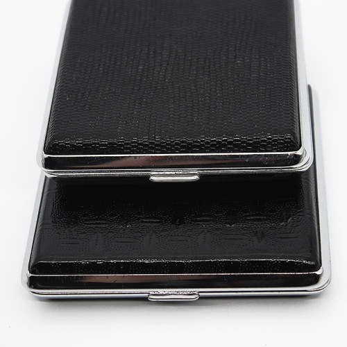 HG16 pieces 18 pieces 20 pieces PU leather cigarette cases with 20 strap buckles, pressure-resistant iron cigarette cases with gift sets