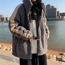 羊羔绒外套男棉衣chic棉服潮牌ins韩版潮流冬季学生棉袄加绒加厚