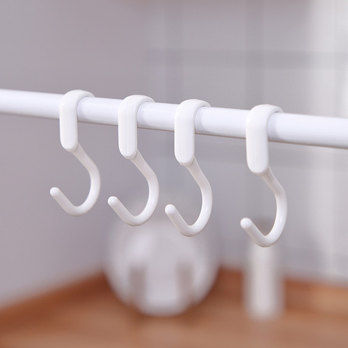 Japan KM.1026. Rice wood random hook (pack of 10) double-head special-shaped S hook plastic hook