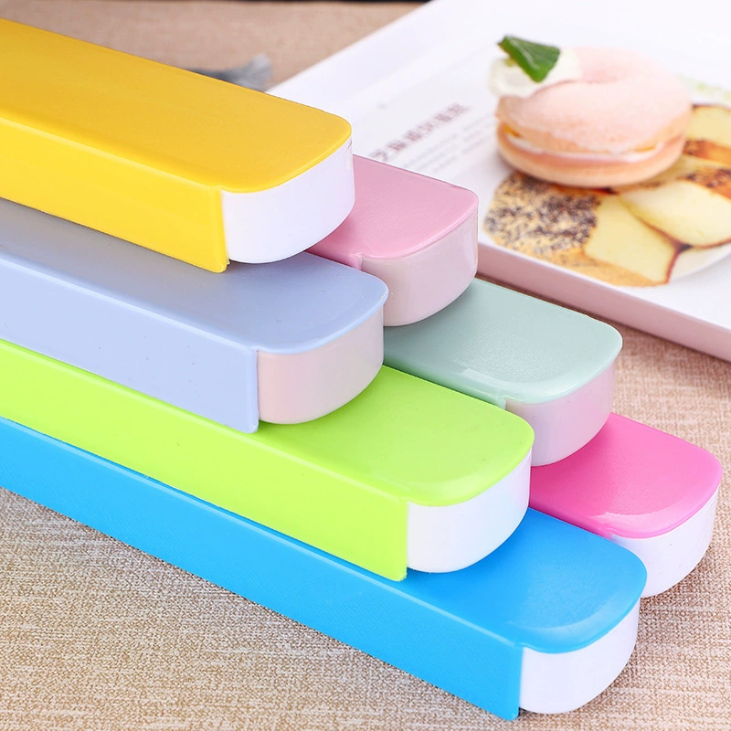 Цветная Выдвижная коробка пластиковая портативная коробка для посуды Инструмент для сбора ушей drawbox дорожный подарок палочками для еды Ложка коробка