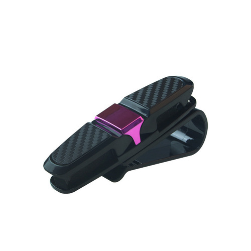 Multifunctional car sunglasses holder car glasses holder bill document holder creative car sun visor storage clip