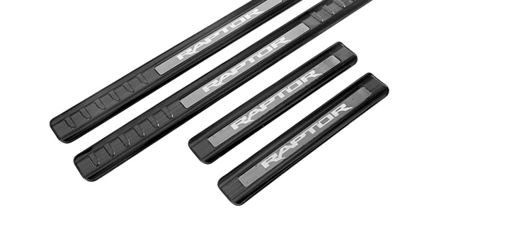 Suitable for 17-20 Ford Raptor F150 threshold strip door interior welcome pedal modification decoration