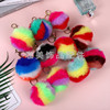 Puffer ball, plush keychain, colorful pendant, bag, transport