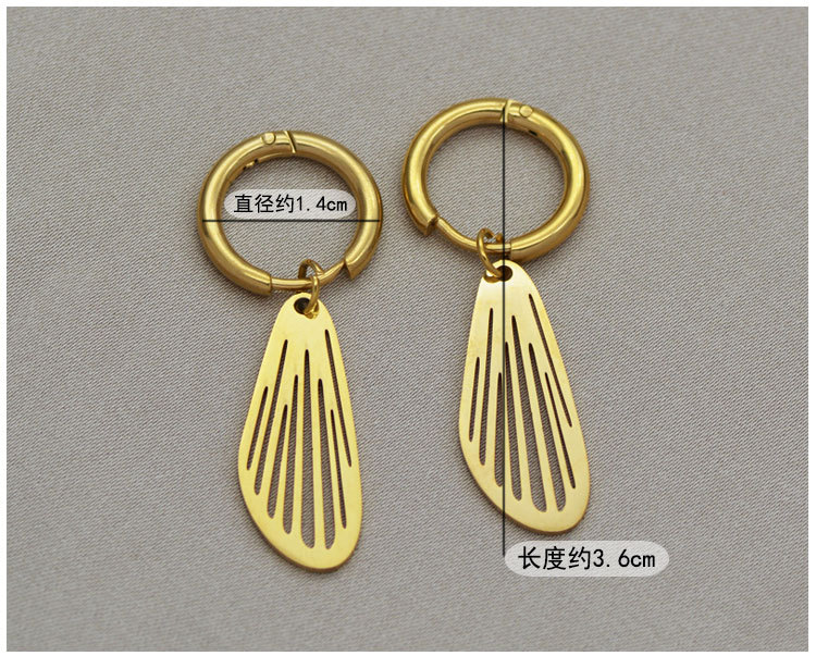 Fashion Non-fading Stainless Steel Earrings Simple Earrings display picture 3