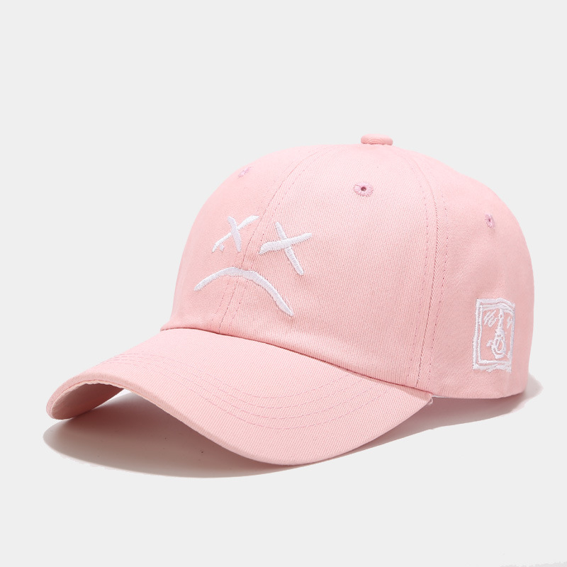 Unisexo Básico Cara Emoji Bordado Aleros Curvos Gorra De Beisbol display picture 3