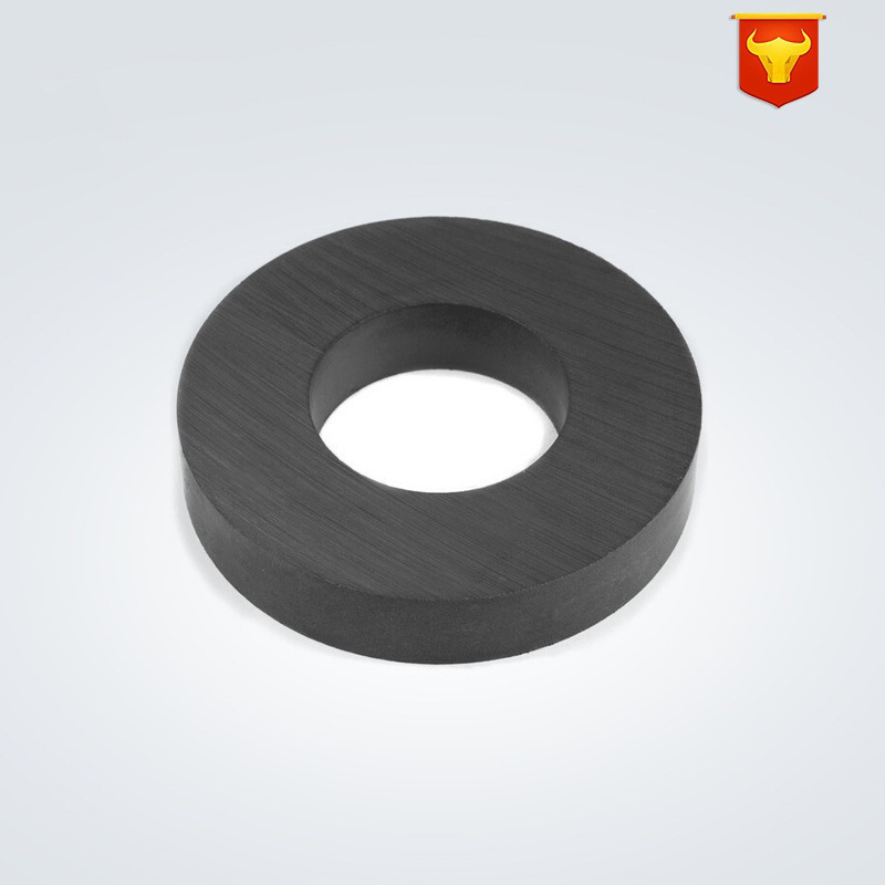 D100*45*18磁铁工厂黑色东阳圆环磁铁 工艺品用铁氧体