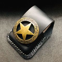 Candlelighter Case Genuine Leather Handmade Personalized Cotton Oil ZORRO Lighter Case ZORRO Lighter Case Treasure