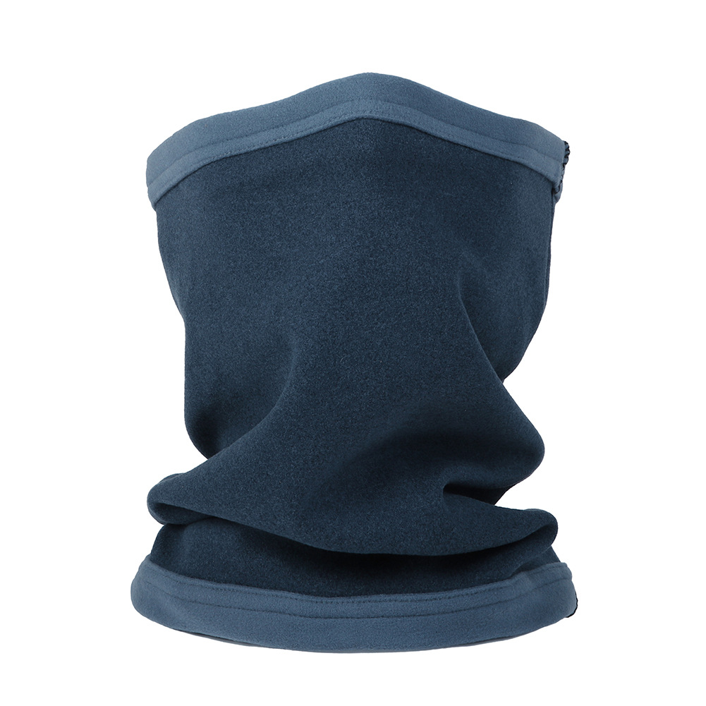 工廠直銷高質(zhì)量德絨圍脖戶外運(yùn)動保暖圍巾拼色男女頭巾