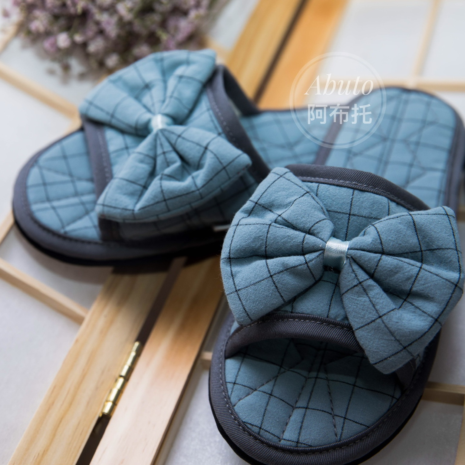 Factory delivery bow fabric slippers bre...