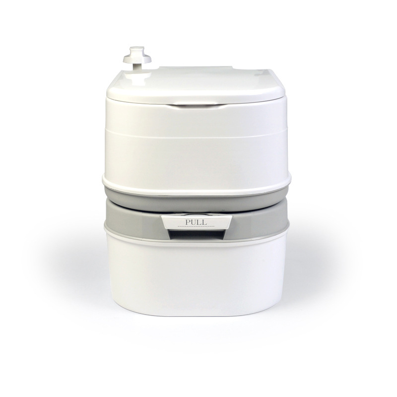 厂家野营户外轻便密封防臭冲水便携式 移动厕所 马桶 坐便器 24升