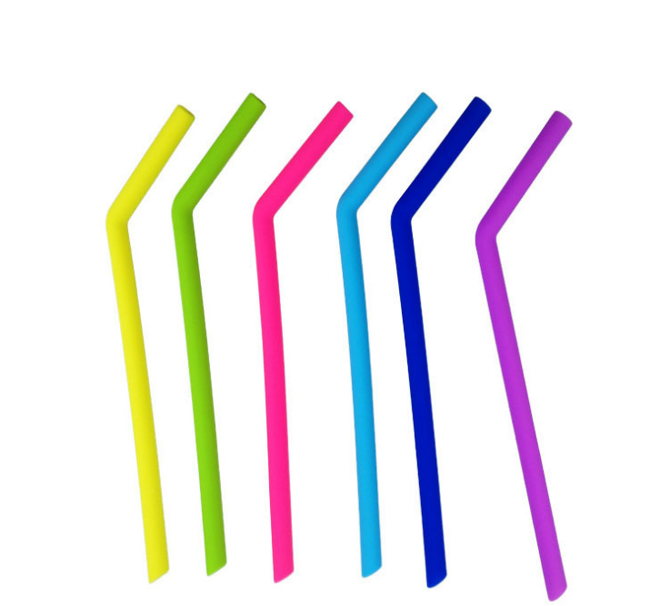 厂家直销食品硅胶吸管果汁奶茶饮料鸡尾酒直管吸管 可循环使用|ms