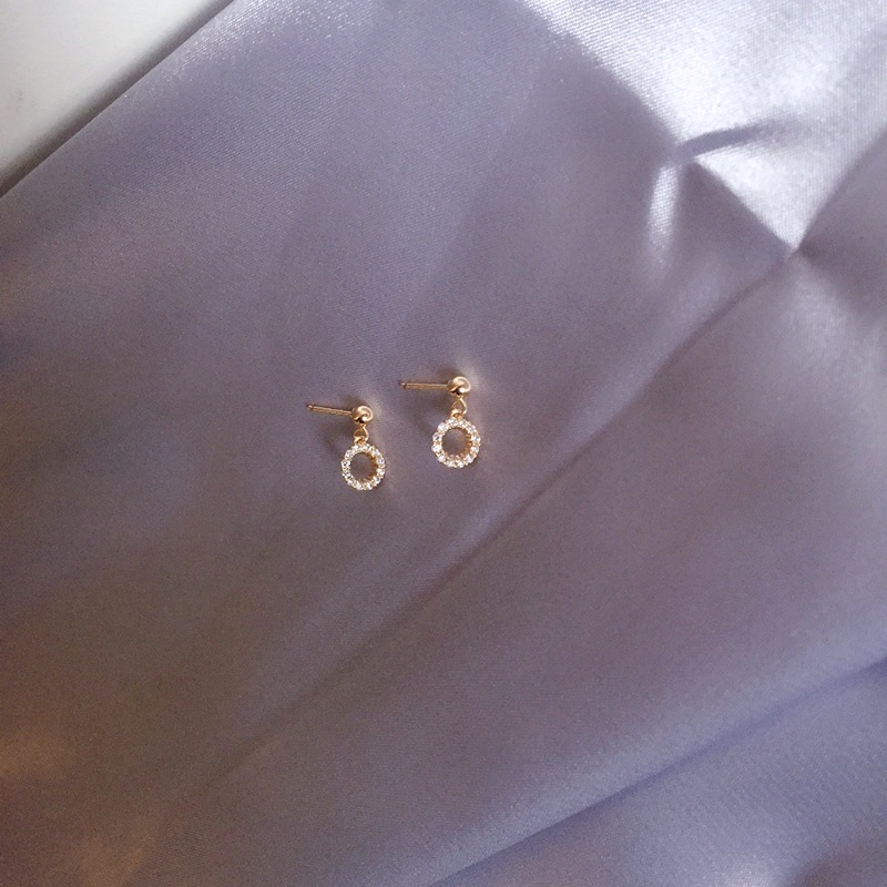 Daily Occasion 925 Sterling Silver Material 1 Pair 925 Sterling Silver Geometric Solid Color Drop Earrings