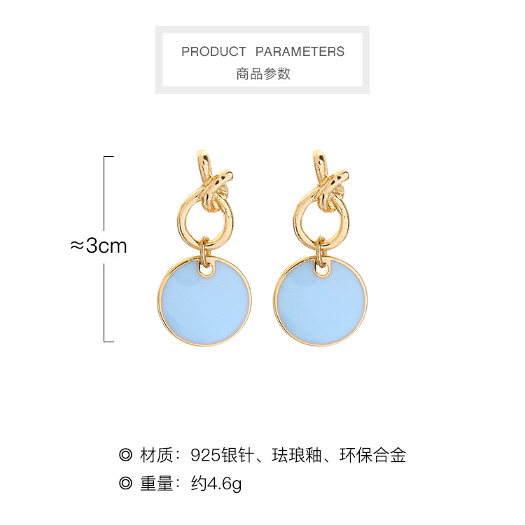 Korean Creative Knotted Geometric Earrings display picture 14