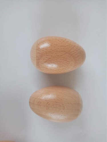 Orff Children's Percussion Instrument Toy Wooden Sand Egg Natural Wood Color Sand Shaker Sand Egg Sound Egg Musical Teaching Aid Sand Ball
