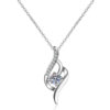 Universal necklace, pendant, silver 925 sample, simple and elegant design, wholesale