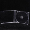 Transparent CD box single disk DVD box plastic box 07CD single disc box can insert cover crystal box