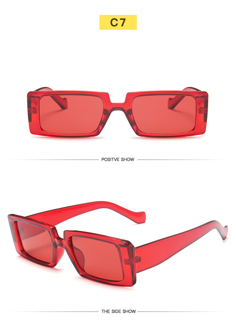 Fashion Small Square Transparent Sunglasses display picture 6