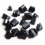 天然水晶原石黑碧玺矿石电气石托玛琳柱状高密毛料扩香石