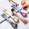 Street tableware stainless steel, universal fork, spoon, 304pcs