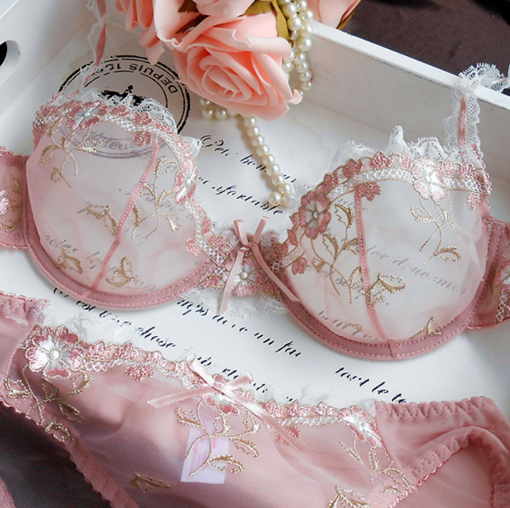 Factory Thin Sexy Large Size Underwear Women's Lace Transparent Comfortable Bra Set 9126 Factory Thin Sexy Large Size Underwear Women's Lace Transparent Comfortable Bra Set 9126