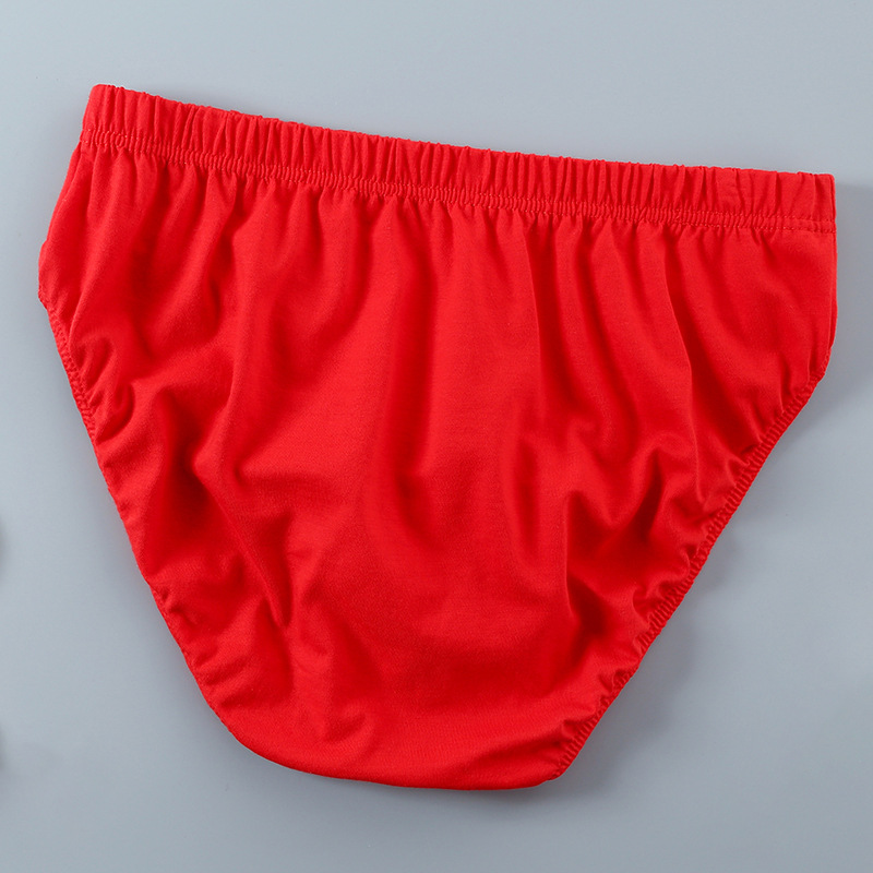 Pantalones interiores de hombre, triángulos de algodón, pantalones rojos, este año de vida, Hongyun, pantalones interiores transpirables de algodón, suministro directo para hombres