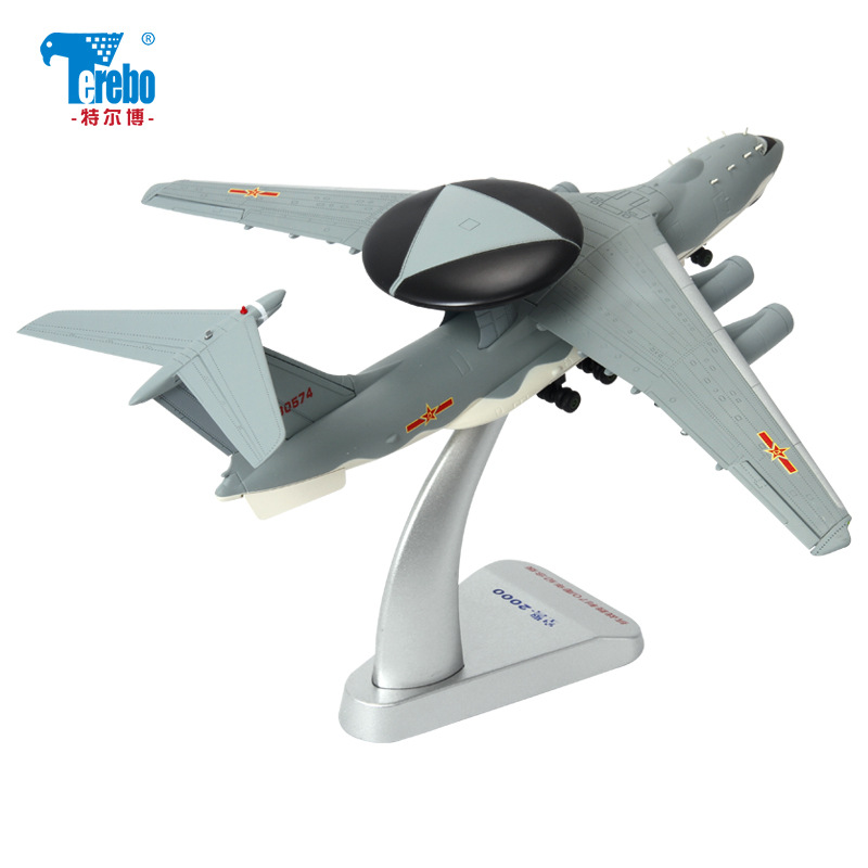 Metal1:130 Airborne Early Warning Aircraft KJ-2000 Aircraft Model Parade Model Military Model
