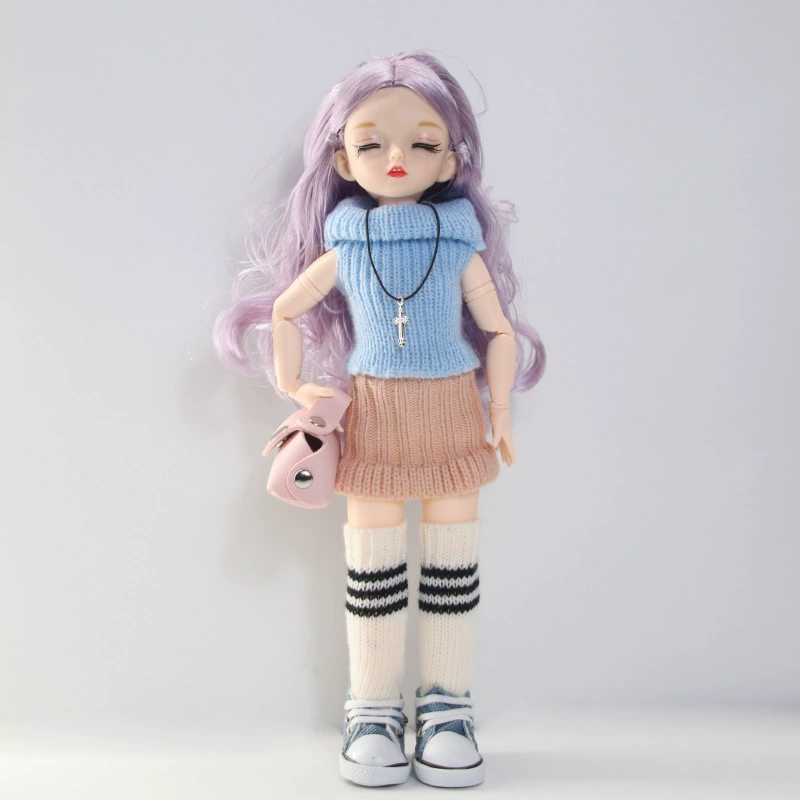 Игрушка, кукла, реалистичные ложные ресницы, 30 см