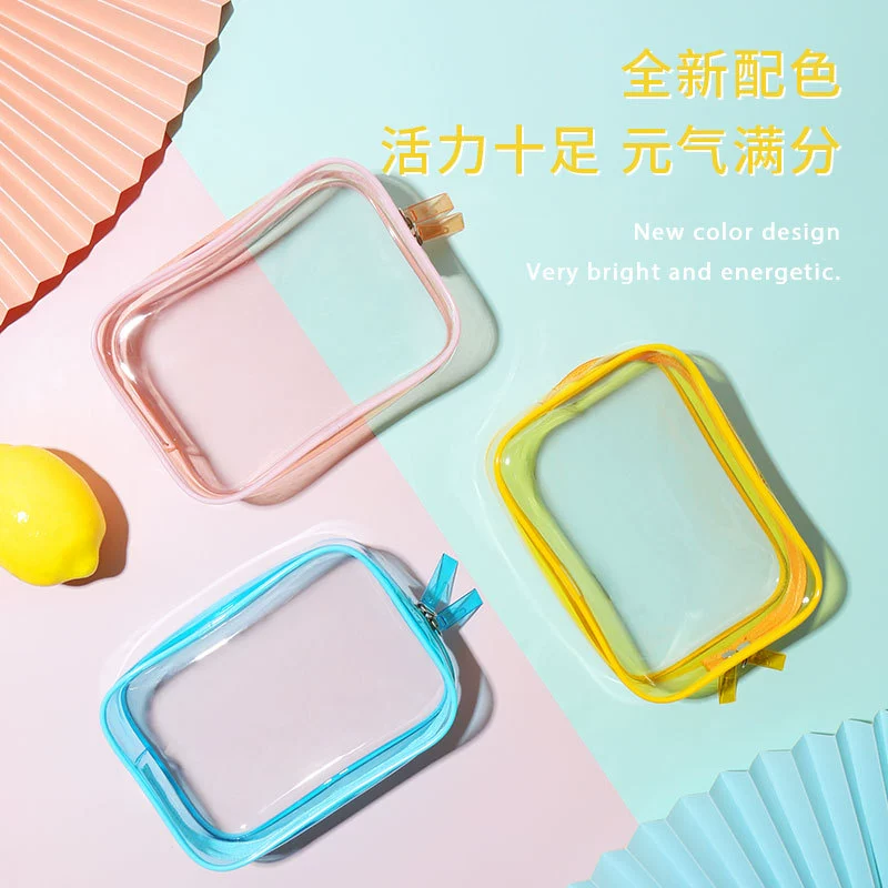 Waterproof cosmetic bag, capacious organizer bag PVC for traveling, storage bag, wholesale