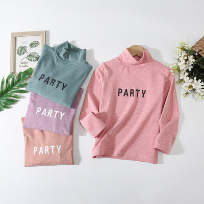 儿童打底衫 德绒打底上衣秋冬加绒发热保暖打底无痕保暖外穿衣