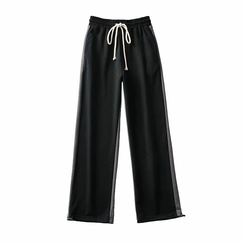 pantalones de cintura alta con cordones NSAC15697