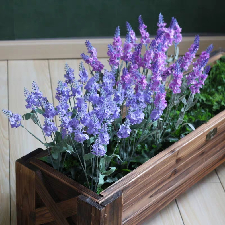 10头普罗旺斯薰衣草假花装饰家居装饰仿真植物盆栽绿植婚庆仿真花详情37