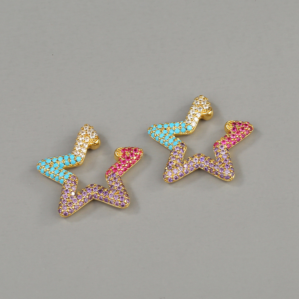 Fashion New Rainbow Star Ear Bone Clip display picture 8